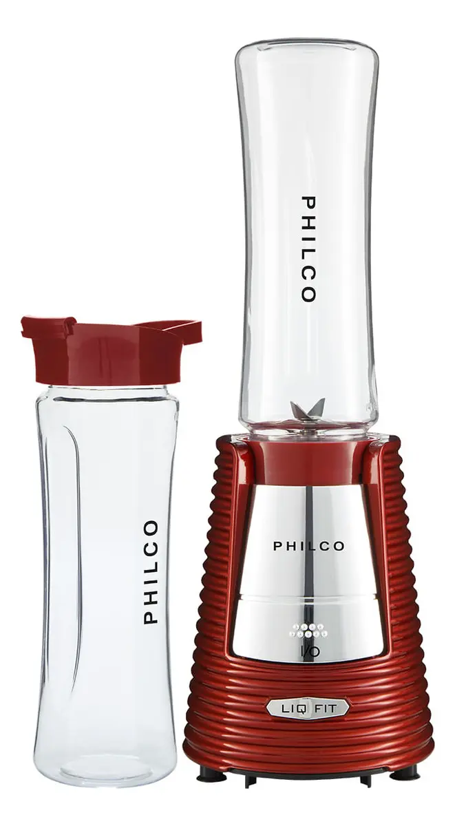 Liquidificador Philco Blender Fit Retrô Vermelho 2 Copos 300W